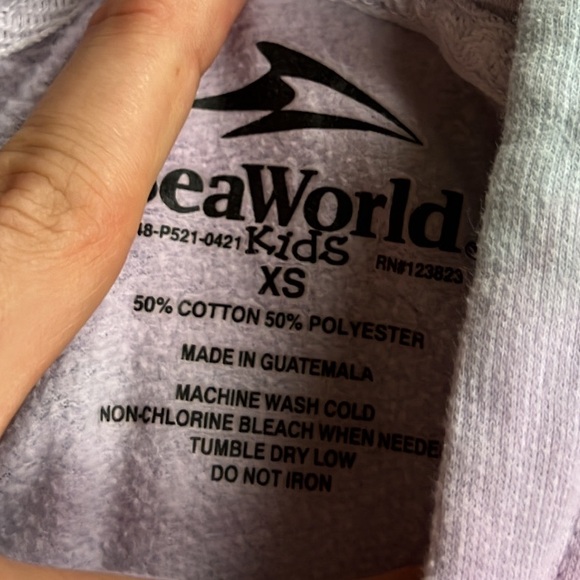 Sea World parks tye dye hoodie size YXS - Picture 3 of 3